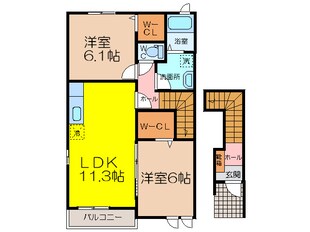 TMビレッジⅡの物件間取画像